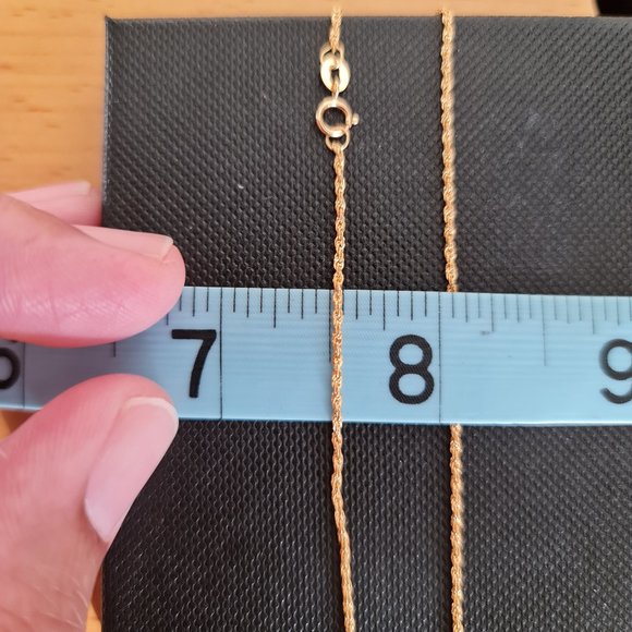 Twisted gold necklace 18k - Picture 3 of 14